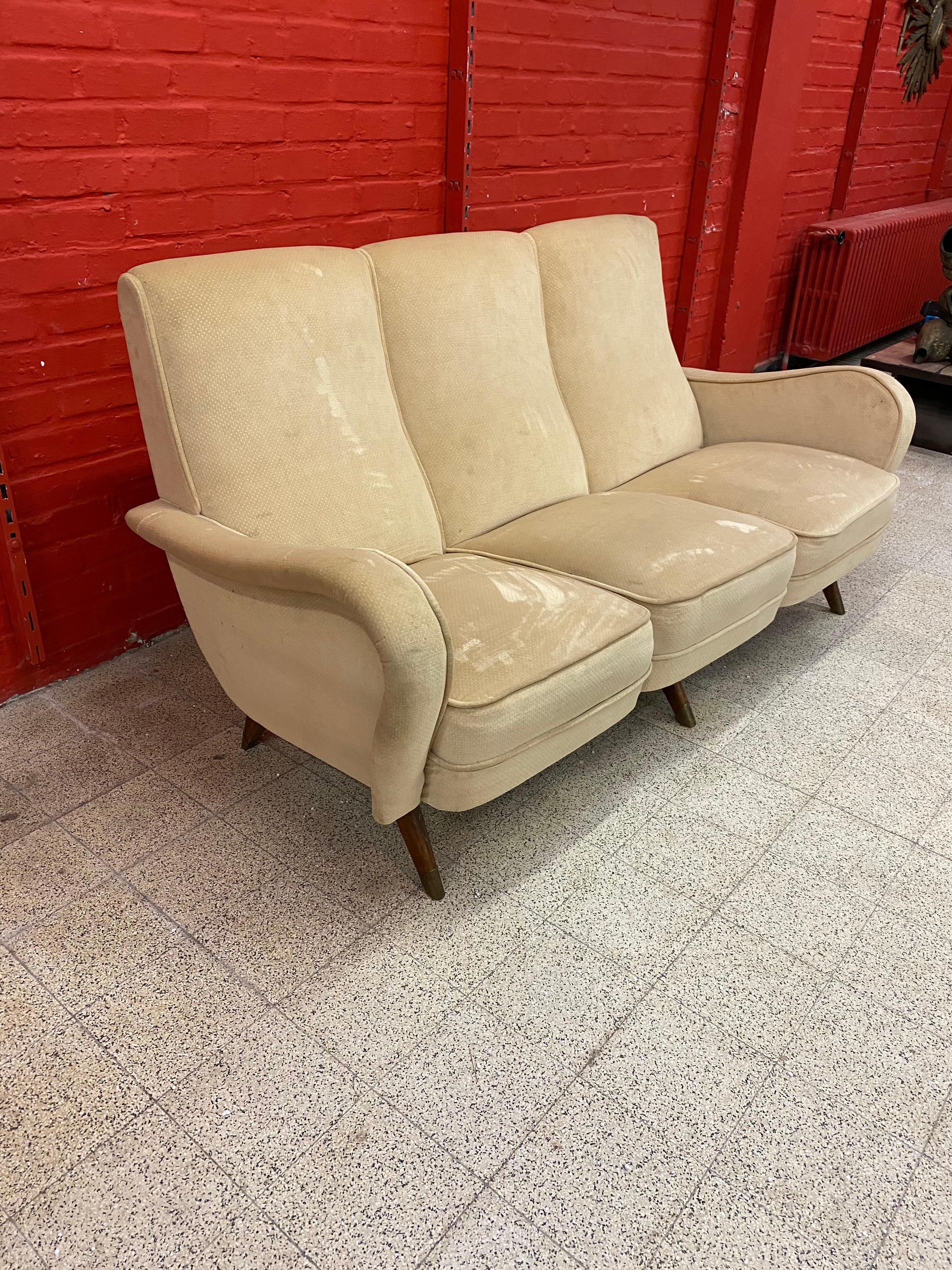 Erton, Sofa, um 1950 (Moderne der Mitte des Jahrhunderts) im Angebot