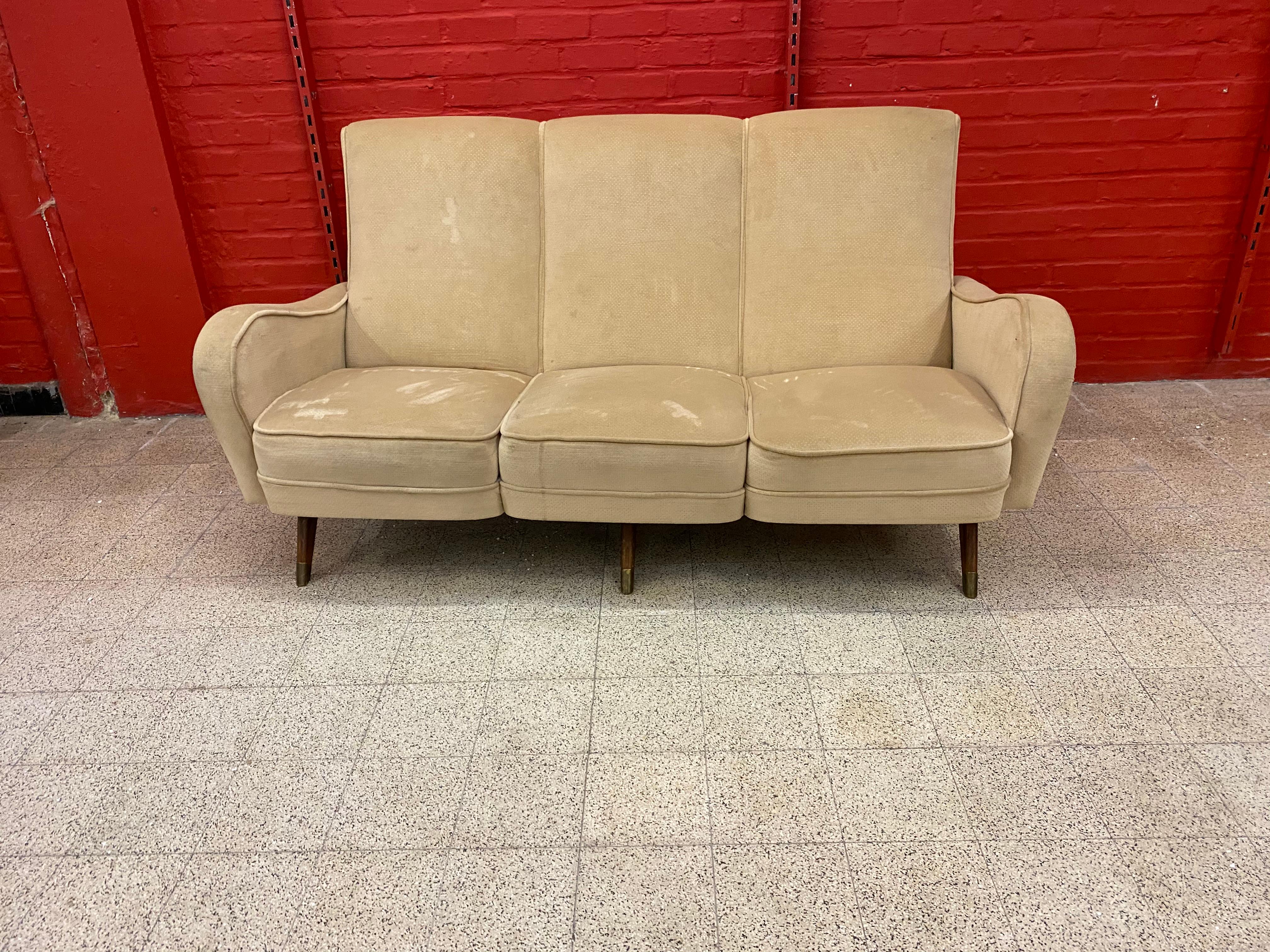 Erton, Sofa, circa 1950 In Good Condition For Sale In Saint-Ouen, FR