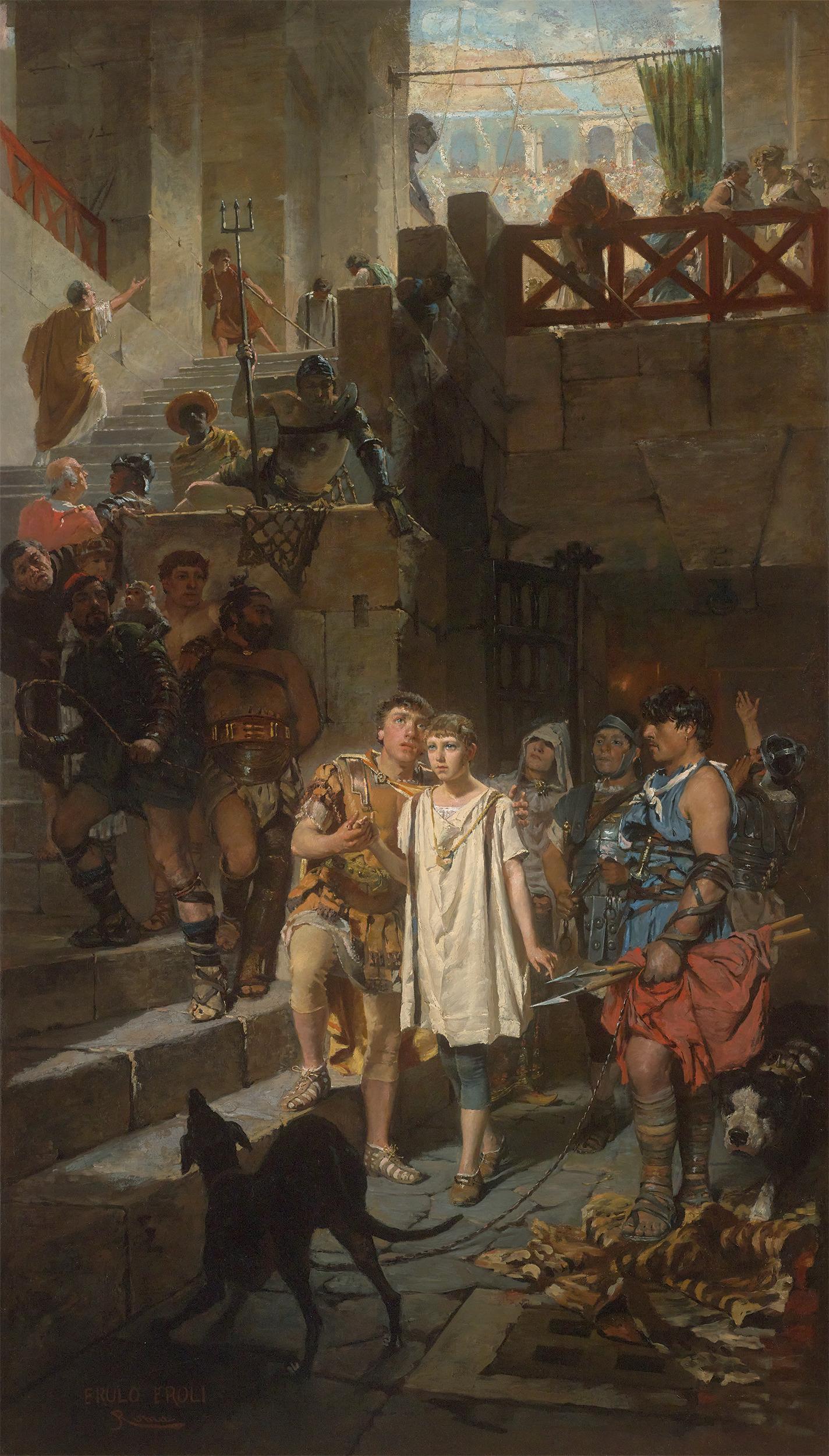 Figurative Painting di ERULO EROLI - Giovane imperatore di Erulo Eroli