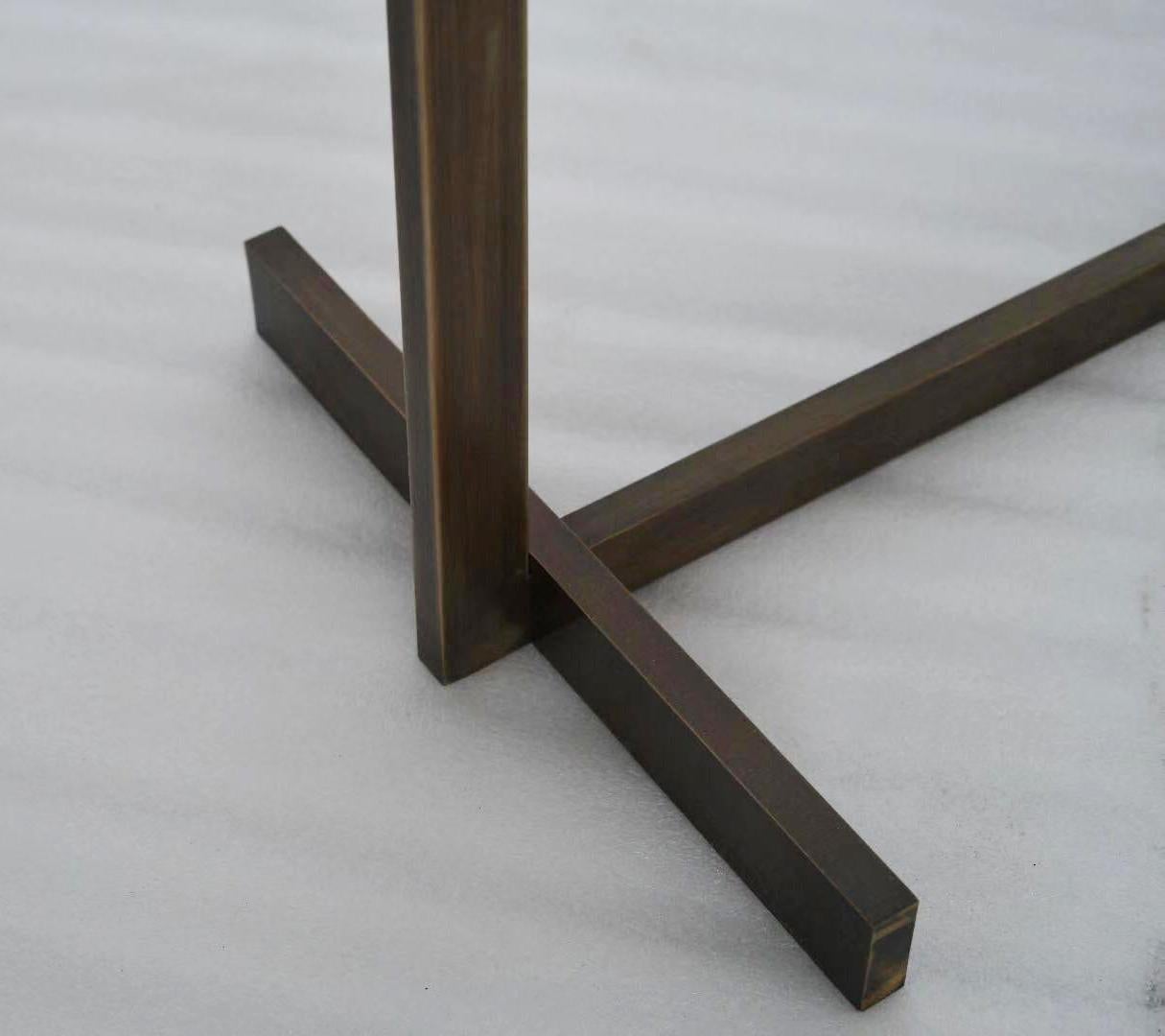 Contemporary ERW Rock Crystal Side Tables by Phoenix For Sale
