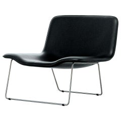 Fauteuil Spring Erwan Bouroullec en acier inoxydable satiné noir pour Cappellini