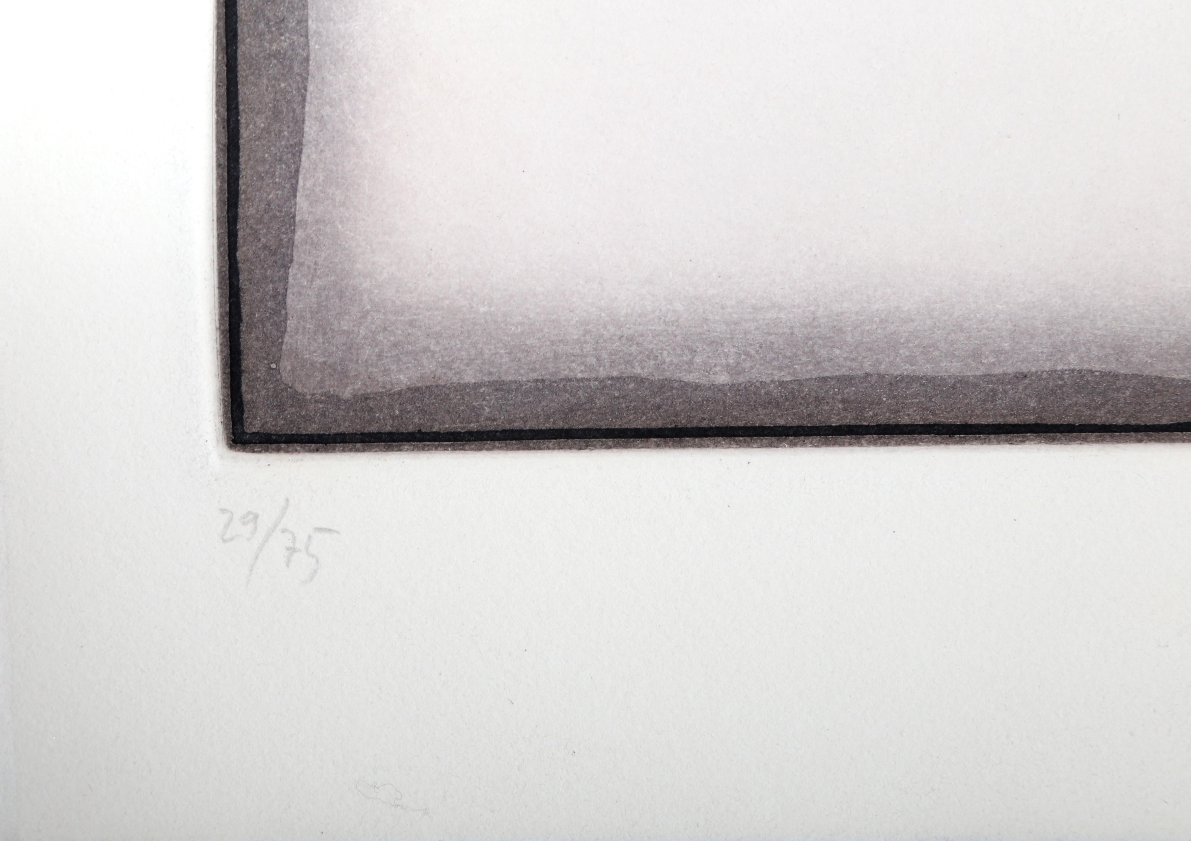 Eine minimalistische Radierung von Erwin Bechtold im Angebot 2