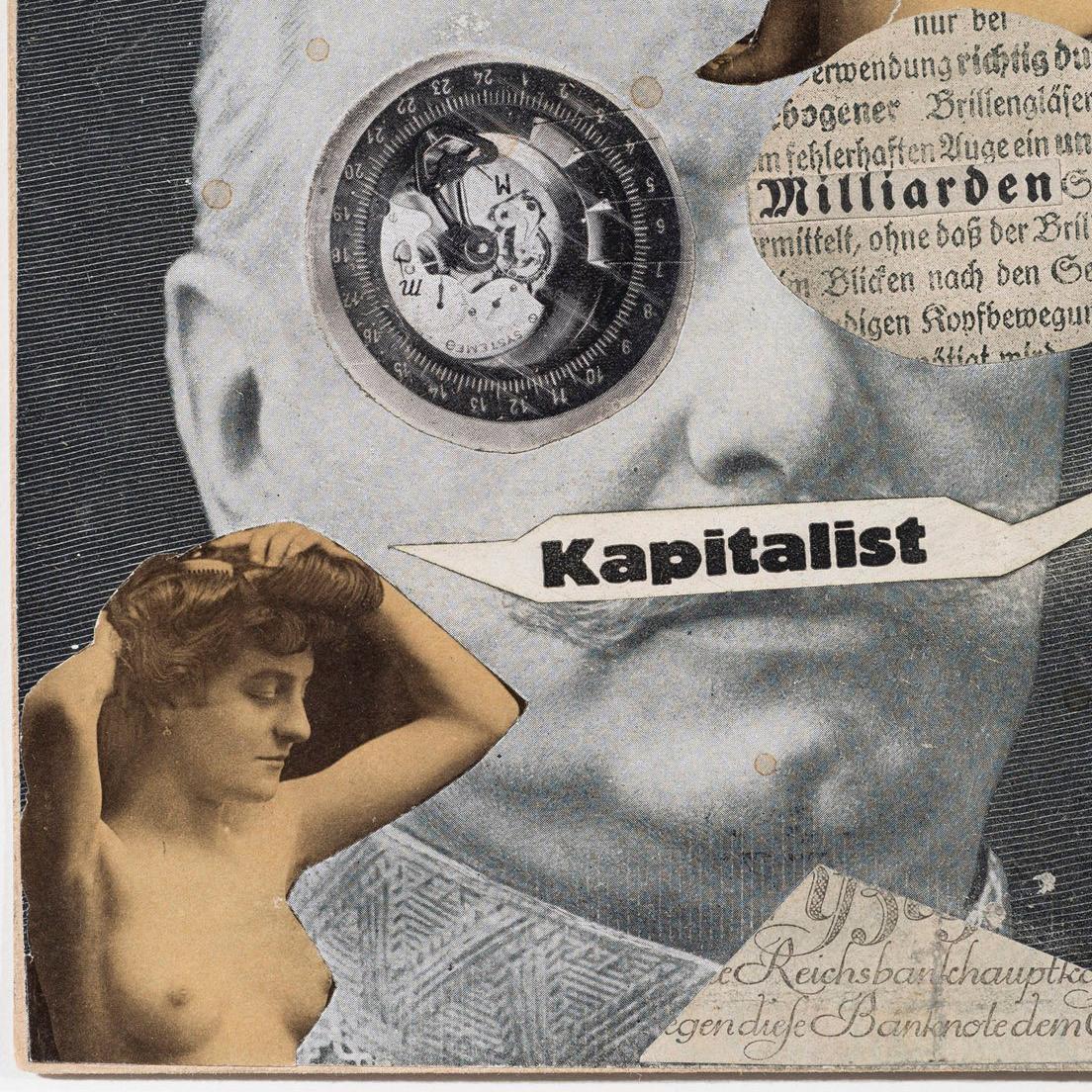 Kapitalist - Dada Mixed Media Art by Erwin Blumenfeld