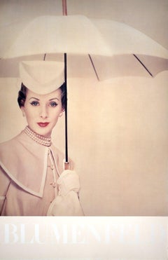 1985 After Erwin Blumenfeld 'Paris (1950) Umbrella' Photography White, Gray
