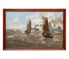 von Erwin Carl Wilhelm Günther, Dampfer und Segelschiffe auf dem Meer
