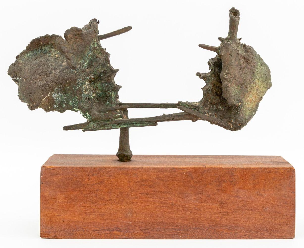 Late 20th Century Erwin de Vries Brutalist Bronze Sculpture For Sale