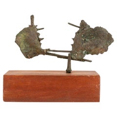 Erwin de Vries Brutalist Bronze Sculpture