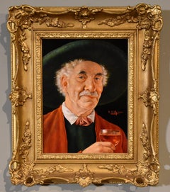 Ölgemälde von Erwin Eichinger „Der alte Tiroler Gentleman“