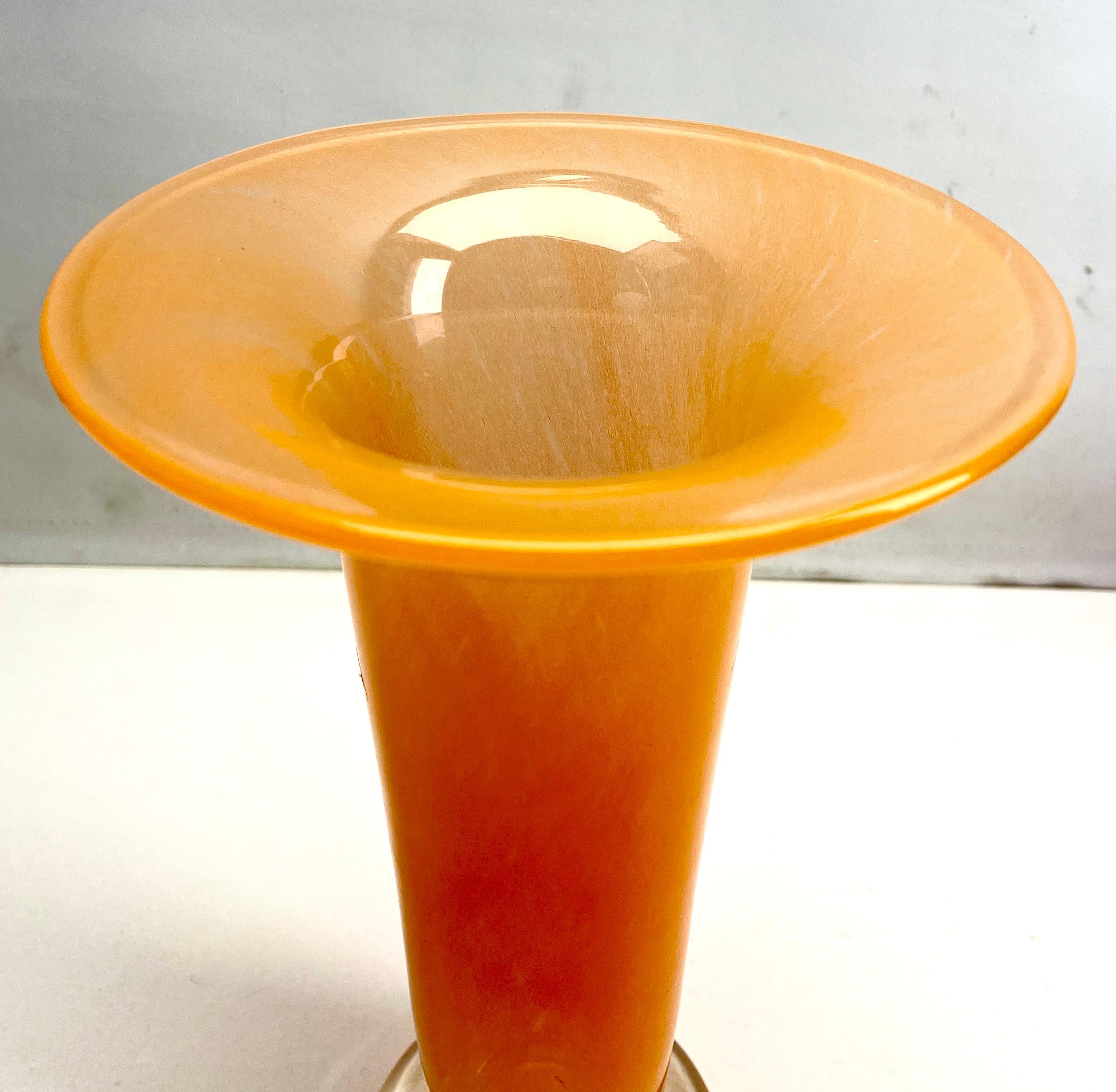 Mid-Century Modern Erwin Eisch Art Glass Vase, Germany, 1950s For Sale