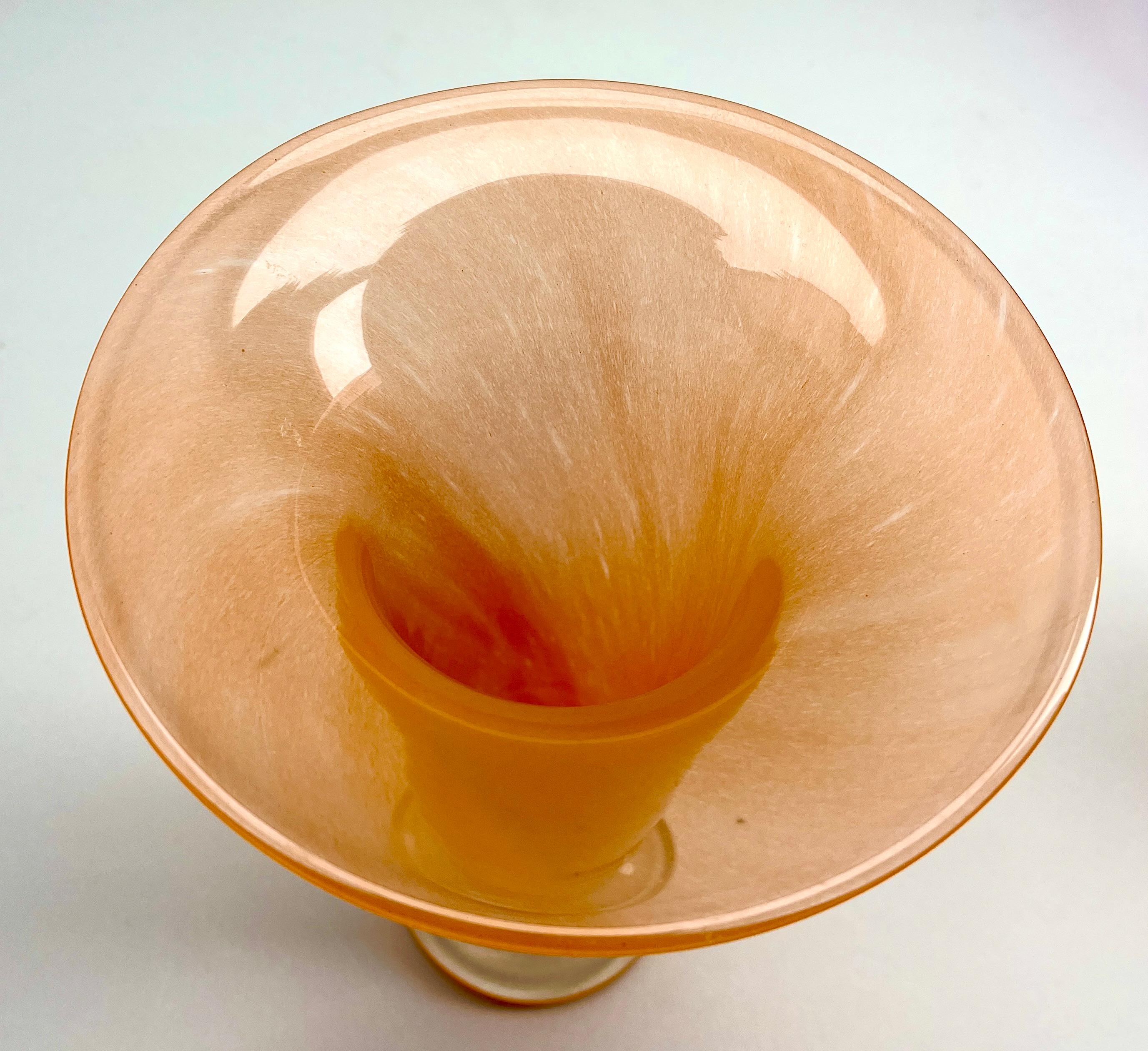 Vase aus Kunstglas von Erwin Eisch,  Deutschland, 1950er Jahre  (Handgefertigt) im Angebot