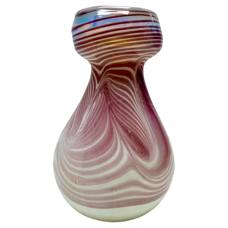 Kollektion von Erwin Eisch, signierte Vintage-Vase, dickwandig, schwer –  Kunstglas im Angebot bei 1stDibs