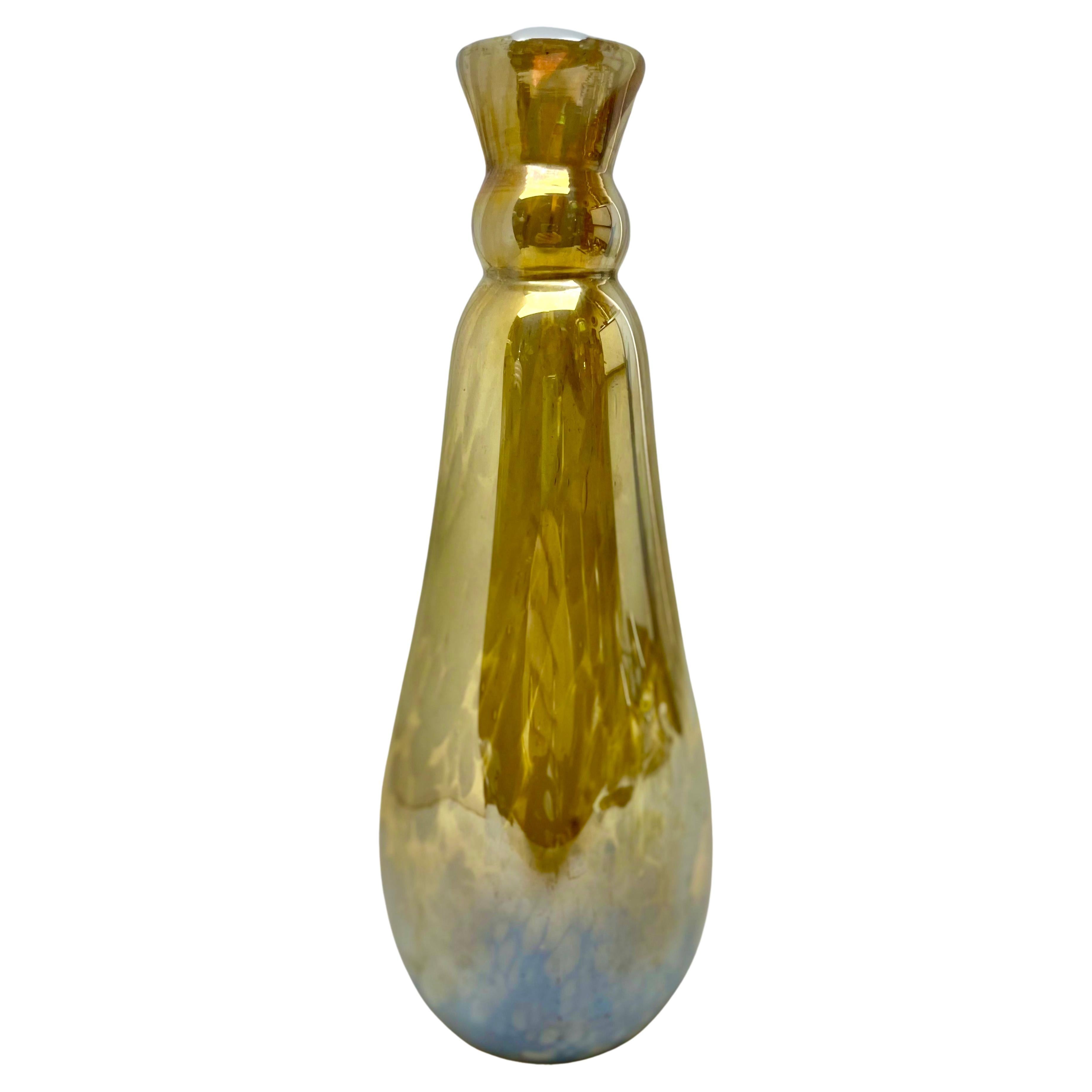 Kollektion Erwin Eisch, Vintage-Vase, dickwandig, schwer, Kunstglas im Angebot
