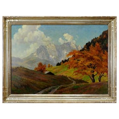 Erwin Kettemann, Landscape in the Tyrolean Alps, circa 1930