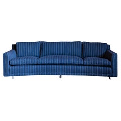 Used Erwin Lambeth Blue Mid Century Sofa