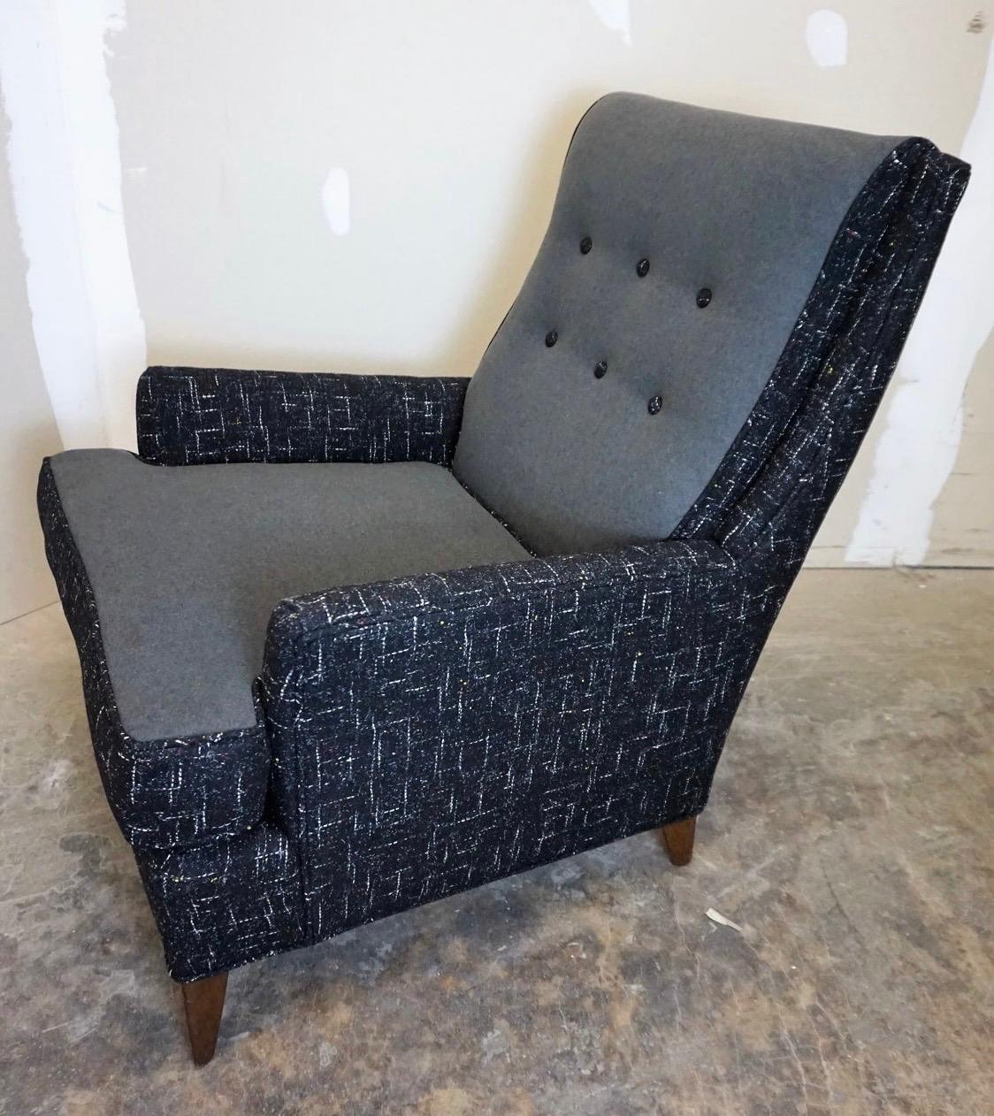 Erwin Lambeth Club Chair Newly Upholstered For Sale 1