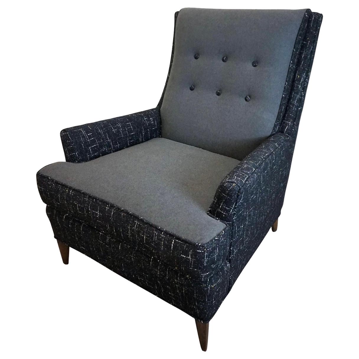 Erwin Lambeth Club Chair Newly Upholstered For Sale