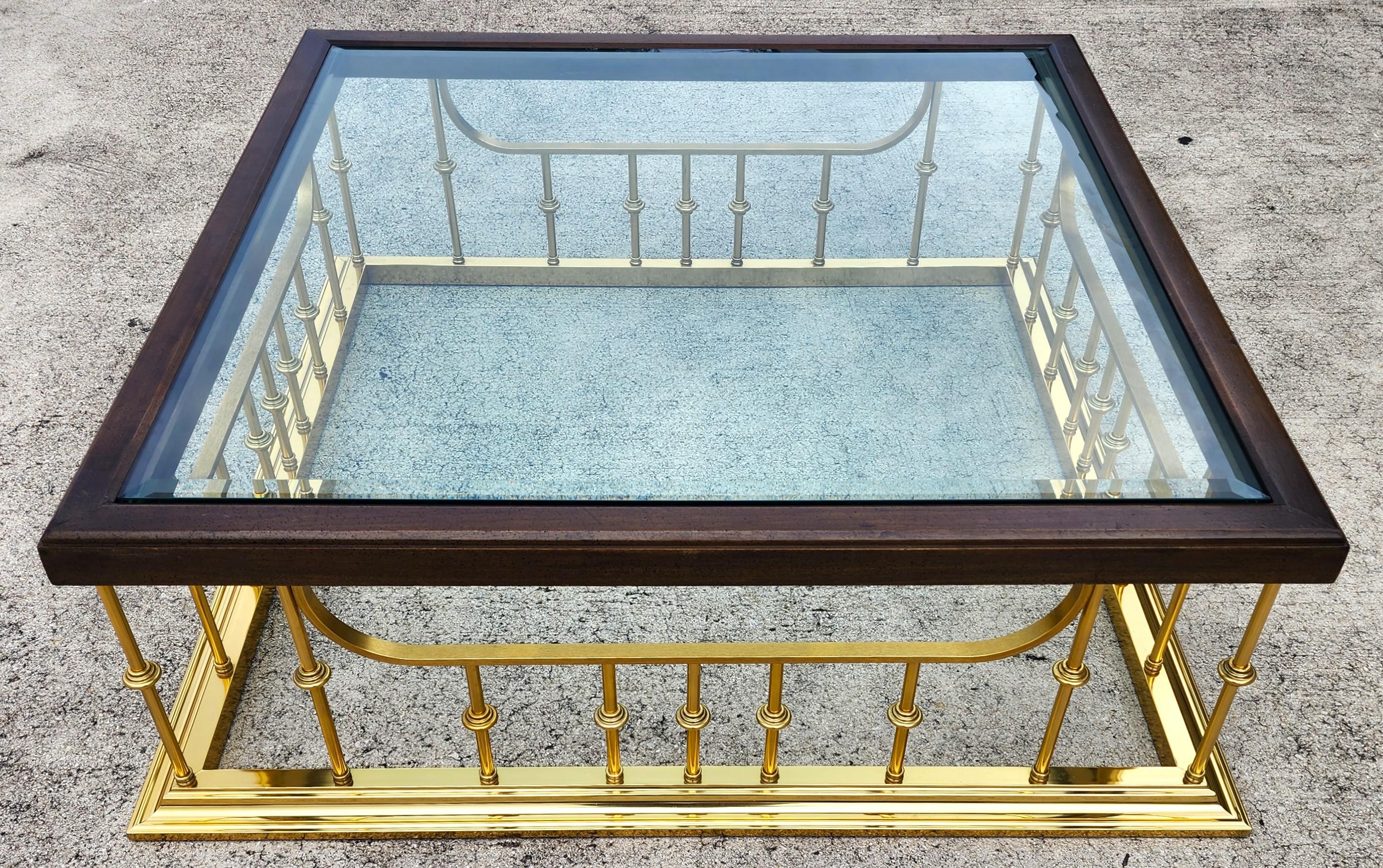 Mesa baja Erwin Lambeth Años 80 Metal en venta