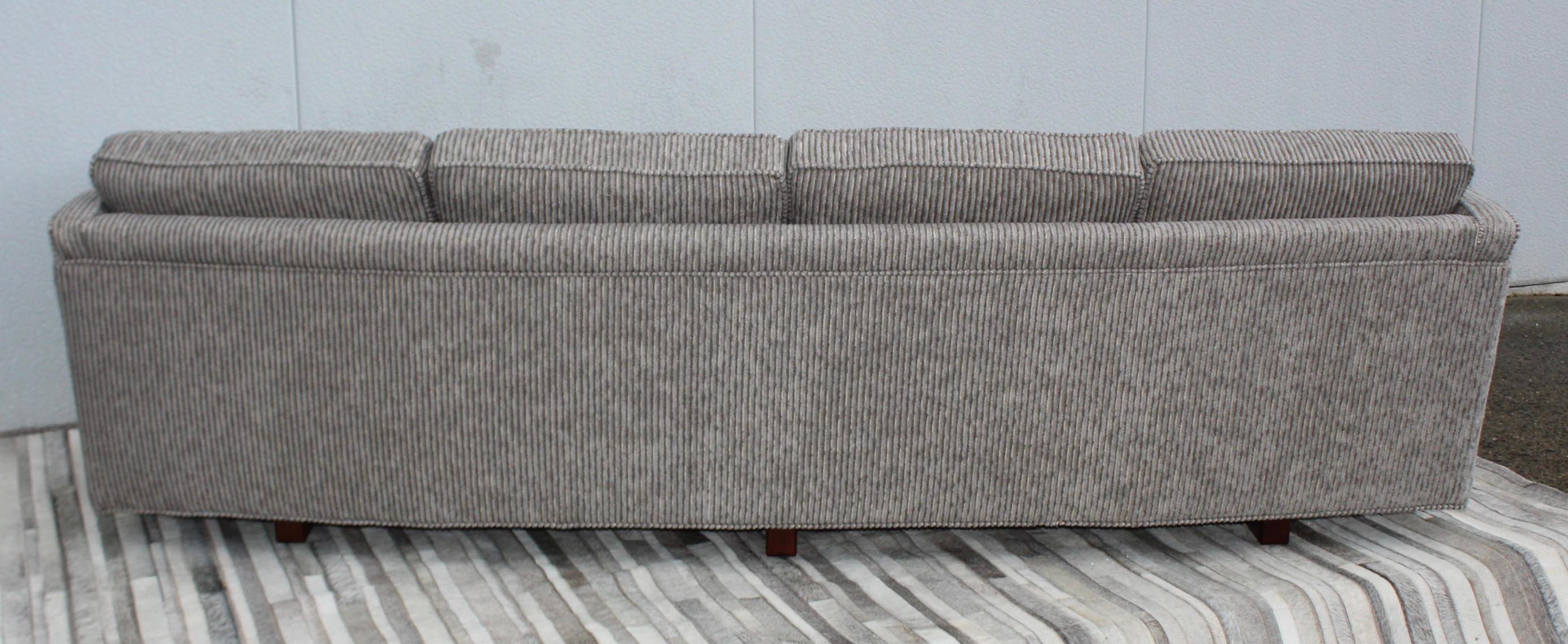 Erwin Lambeth Custom Made 1960's Modern Curved Sofa 9