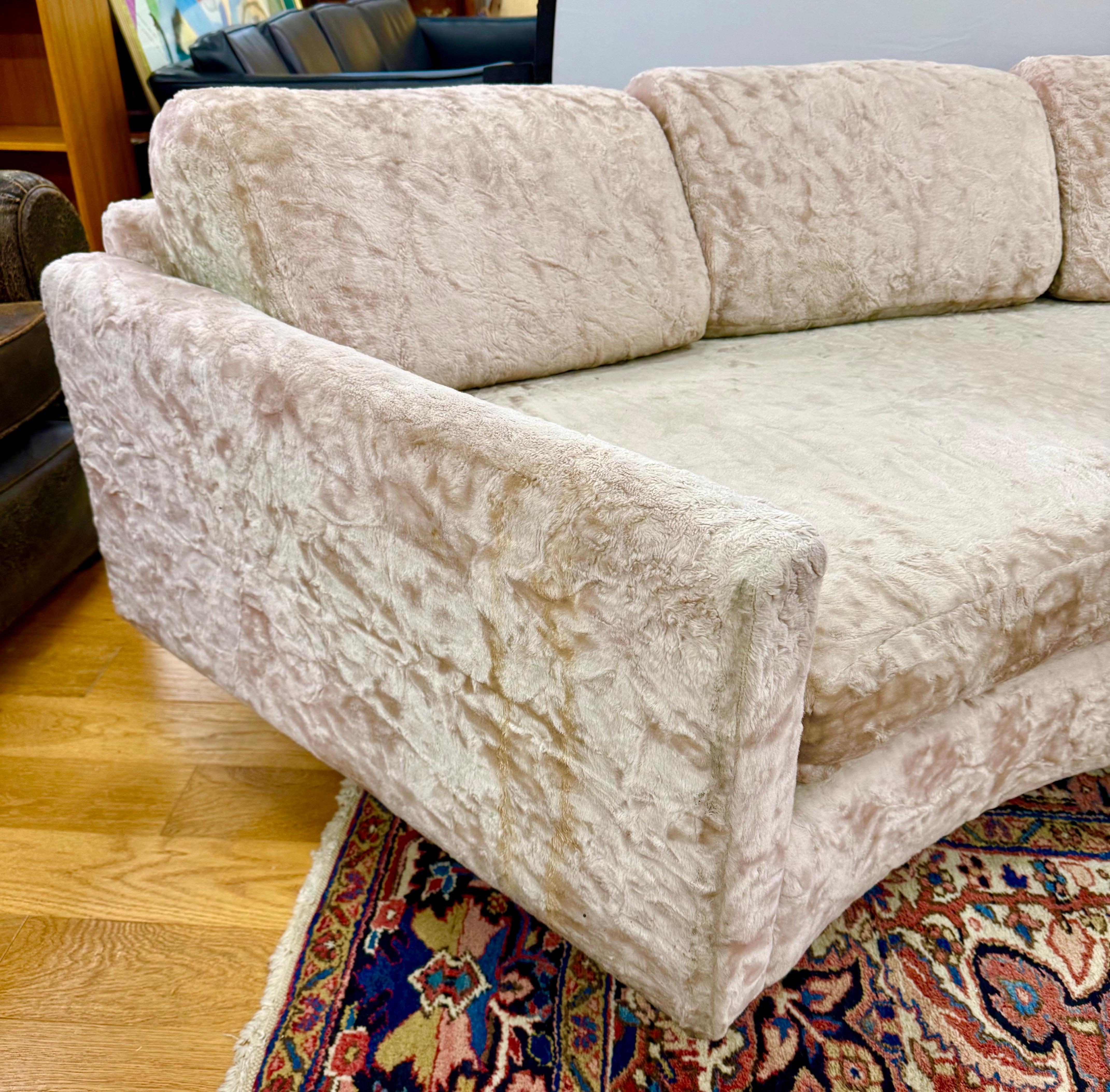 Mid-Century Modern Erwin-Lambeth Iconic Mid Century Modern Two-Piece Half Moon Sectional Sofa