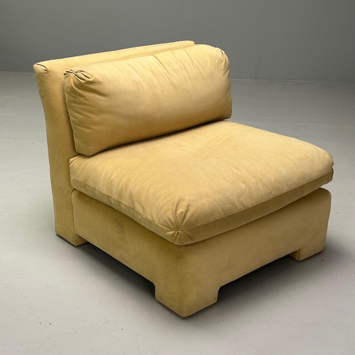 Erwin-Lambeth, mi-siècle moderne, grand canapé sectionnel modulaire, retapissé en vente 7