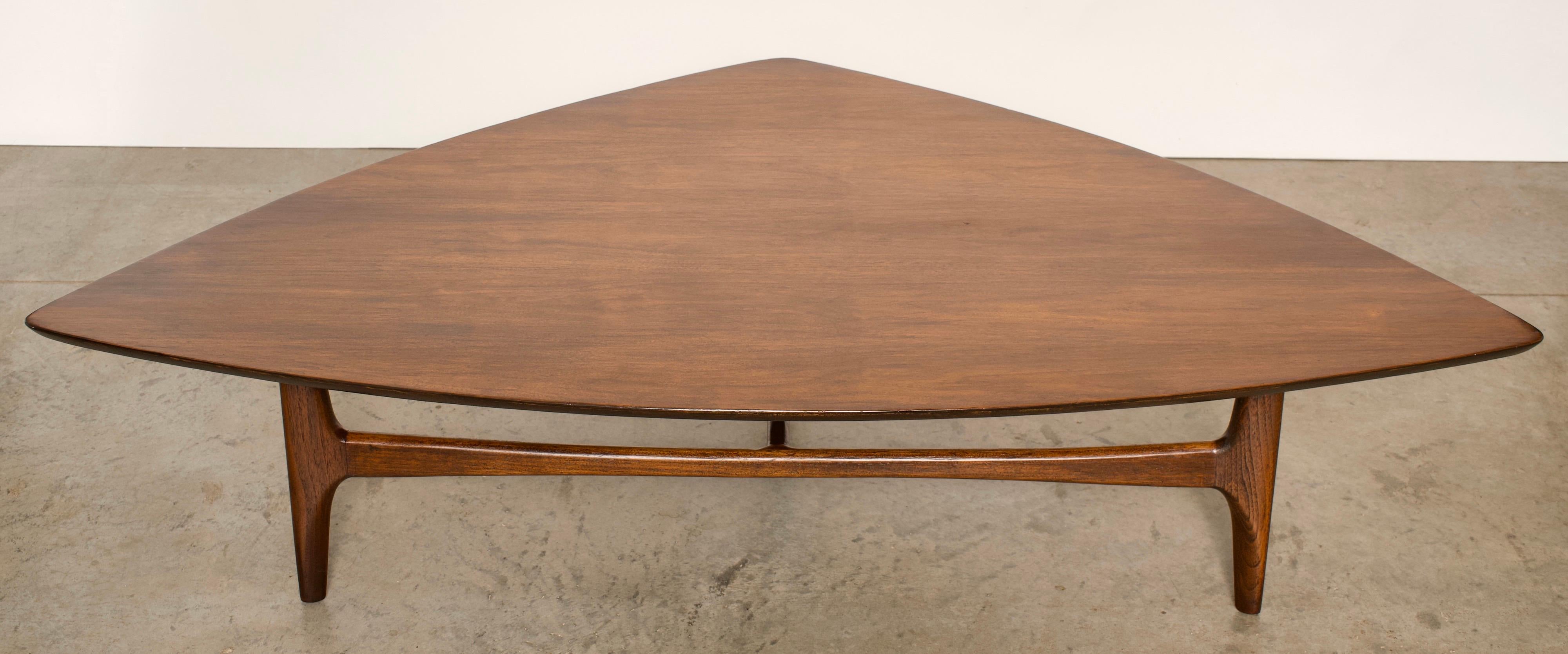 Erwin Lambeth Mid-Century Modern Triangle Coffee Table 4