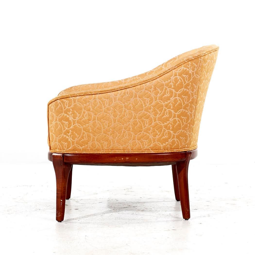 Erwin Lambeth Mid Century Walnut Lounge Chairs - Pair For Sale 4