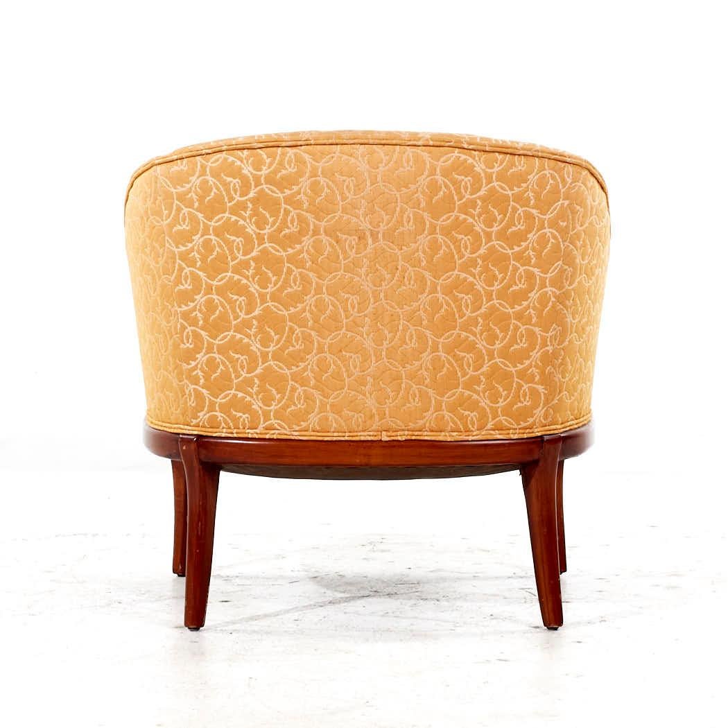 Erwin Lambeth Mid Century Walnut Lounge Chairs - Pair For Sale 1