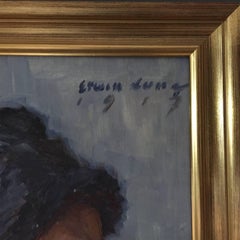 Erwin Lang Austria, Male Portrait Dated 1917