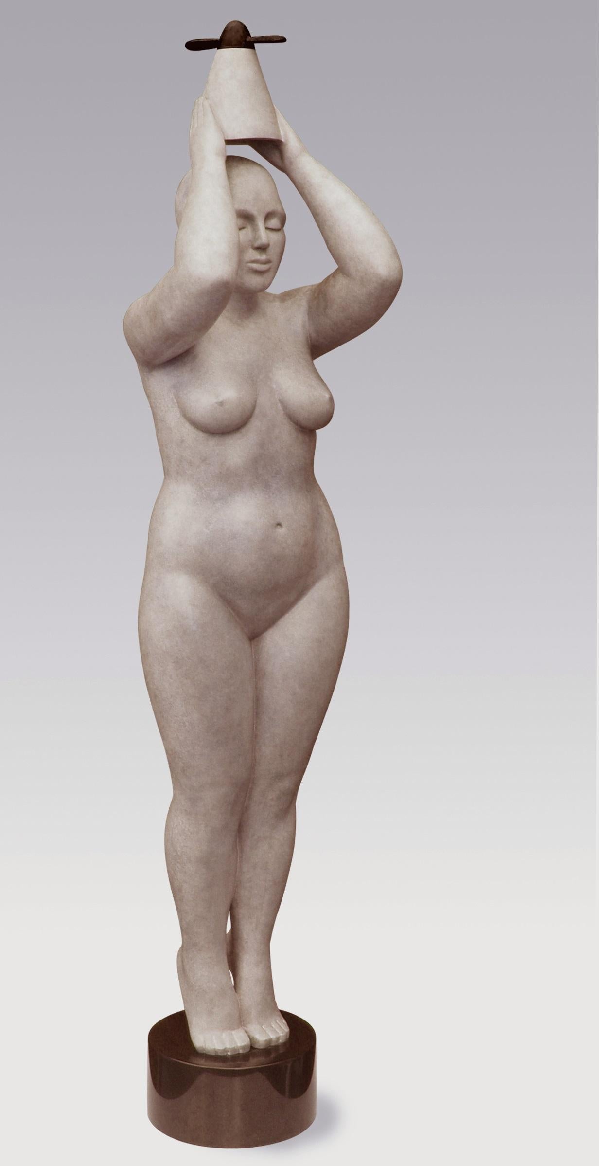 Nude Sculpture Erwin Meijer - Engel Angel Sculpture en bronze d'un ange nu féminin Femme Contemporaine