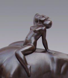Europa Bronze Sculpture Mythology Bull Zeus Female Nude Contemporary