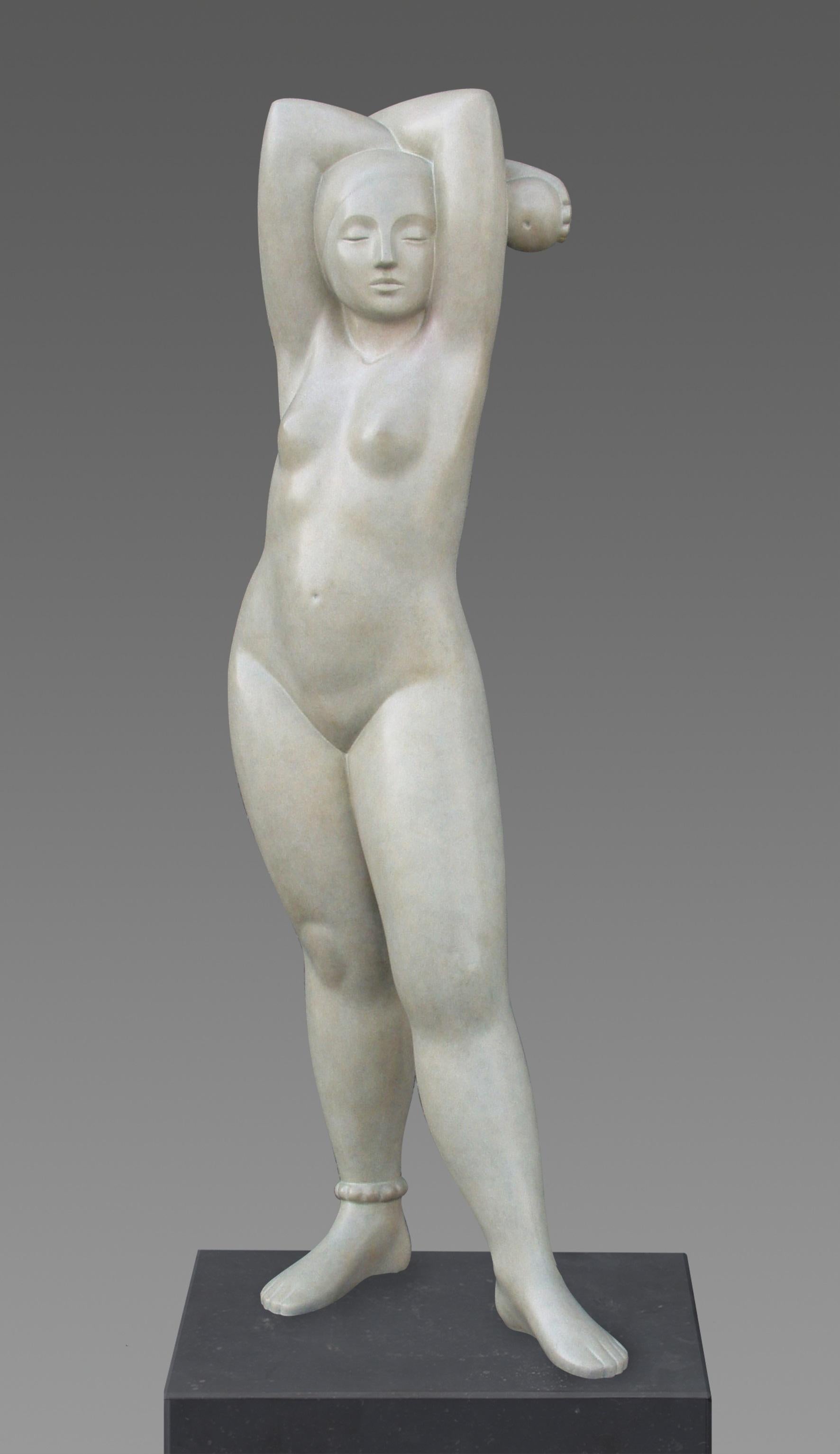 Erwin Meijer Figurative Sculpture – Eva Bronze-Skulptur weibliche Aktfigur, zeitgenössisch 