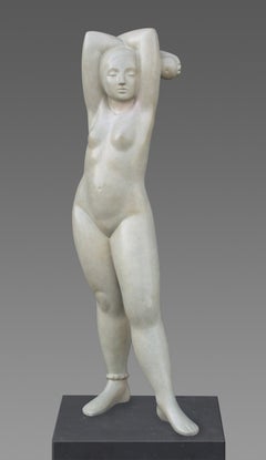 Eva Bronze Sculpture Female Nude Figure Contemporary 