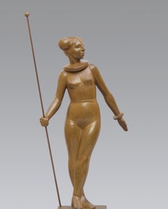 Leia Bronze Sculpture Princess Nude Female Starwars Lady Woman Contemporary