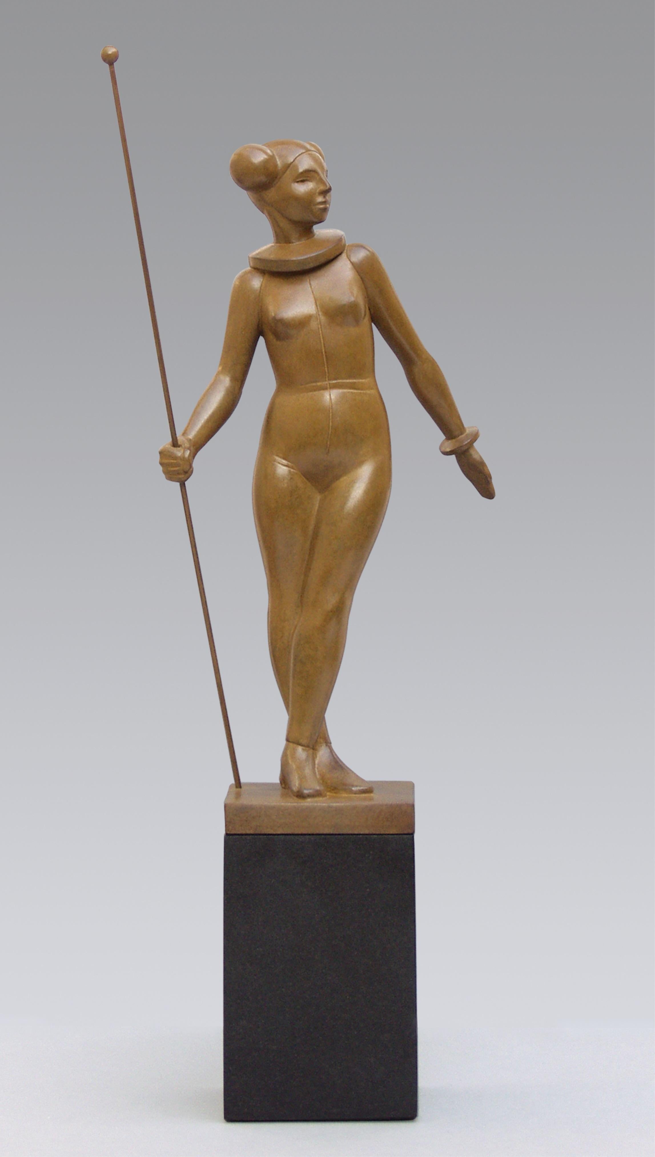 Figurative Sculpture Erwin Meijer - Sculpture en bronze Princesse nue féminine Starwars Lady Woman de Leia, contemporaine