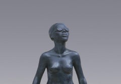 Parelduikster Pearl Diver Bronze Sculpture Contemporary