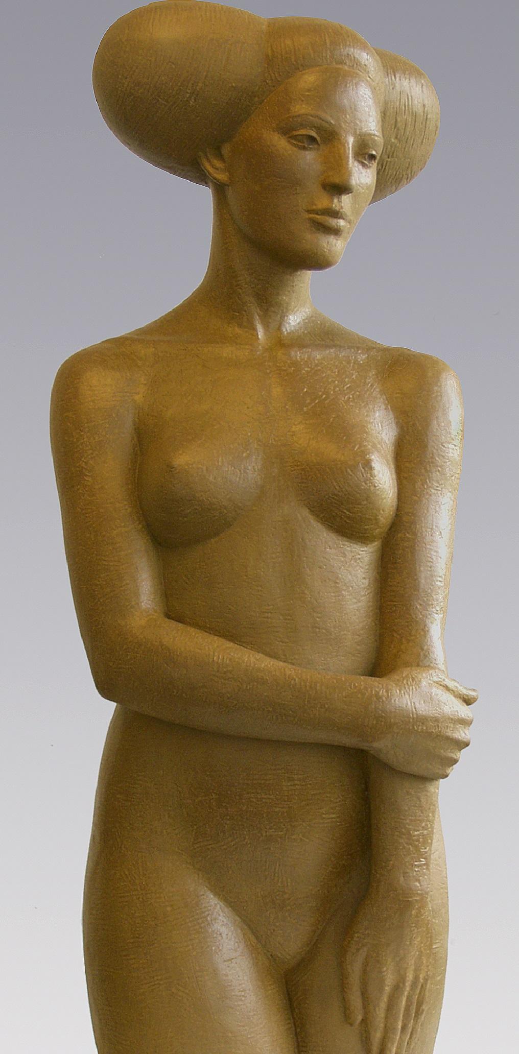 Uma Lady Bronze Sculpture Contemporaine Femme Nue Femme Contemporaine
Les statues d'Erwin Meijer sont subtiles avec une écriture reconnaissable et personnelle.
Ils respirent l'atmosphère d'un poème narratif, où le lecteur ne rencontre pas seulement
