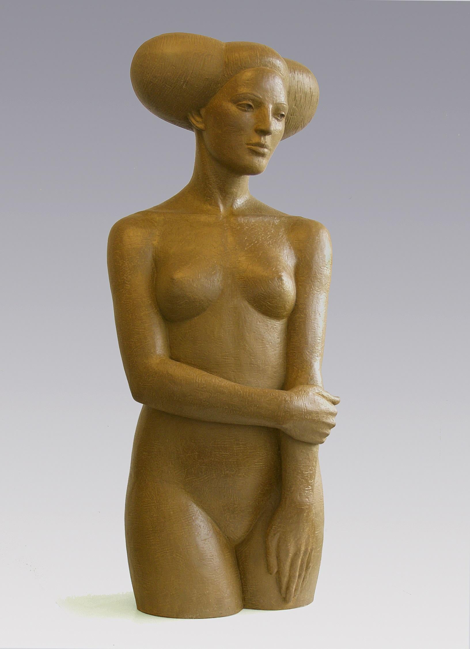 Erwin Meijer Figurative Sculpture – Uma Lady Bronze-Skulptur Zeitgenössische Frauen-Skulptur Nude Frau Zeitgenössische