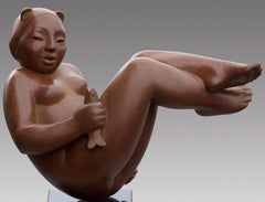 Visje Little Fish Nude Female Sculpture Femme Lady Limited Edition