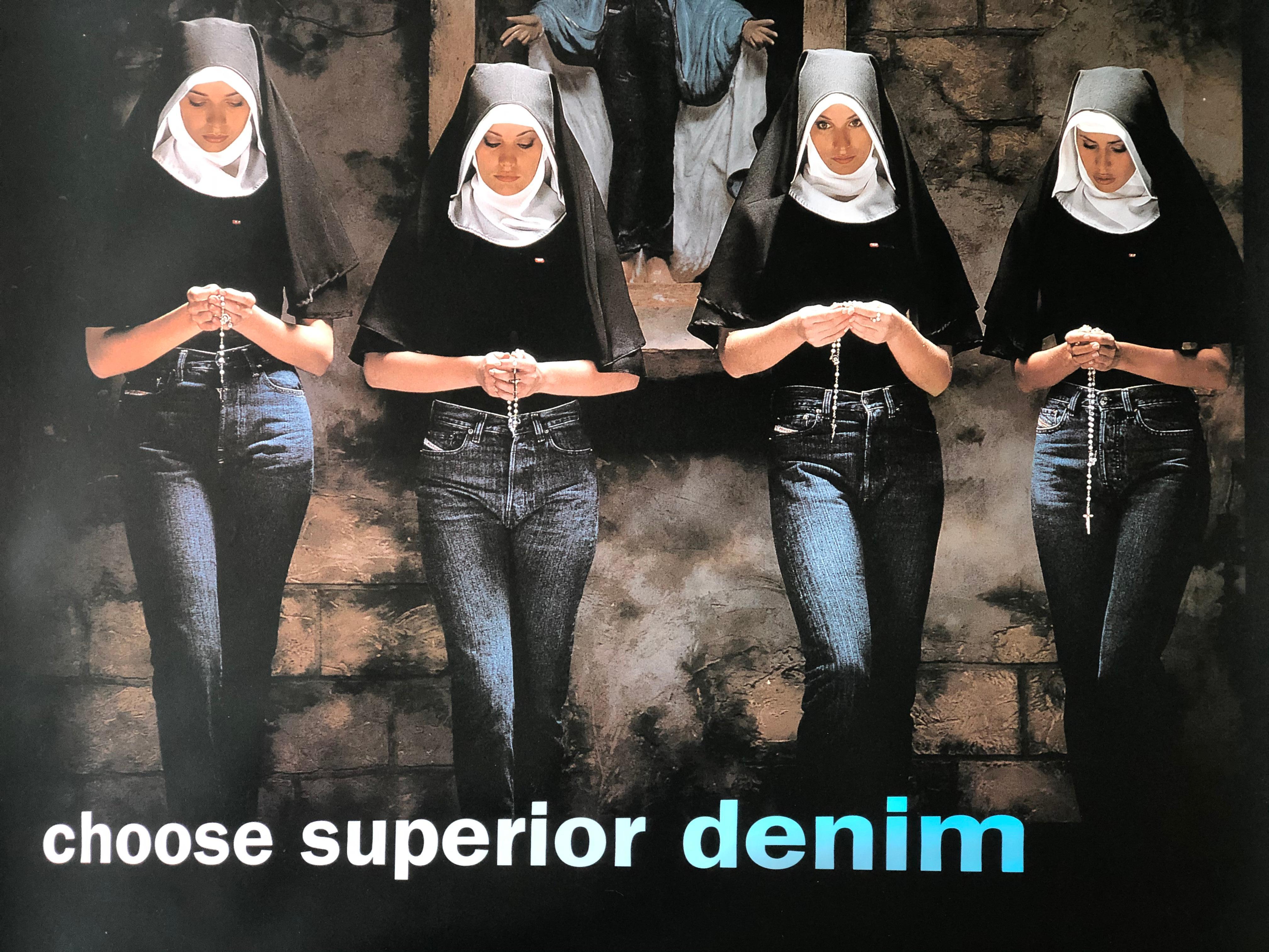 Erwin Olaf - Fashion Victims - 1998 Diesel (DSL) Dirty Denim - Billboard-Poster (Moderne) im Angebot