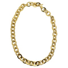 Retro Erwin Pearl 1980s Gold Tone Chain Necklace