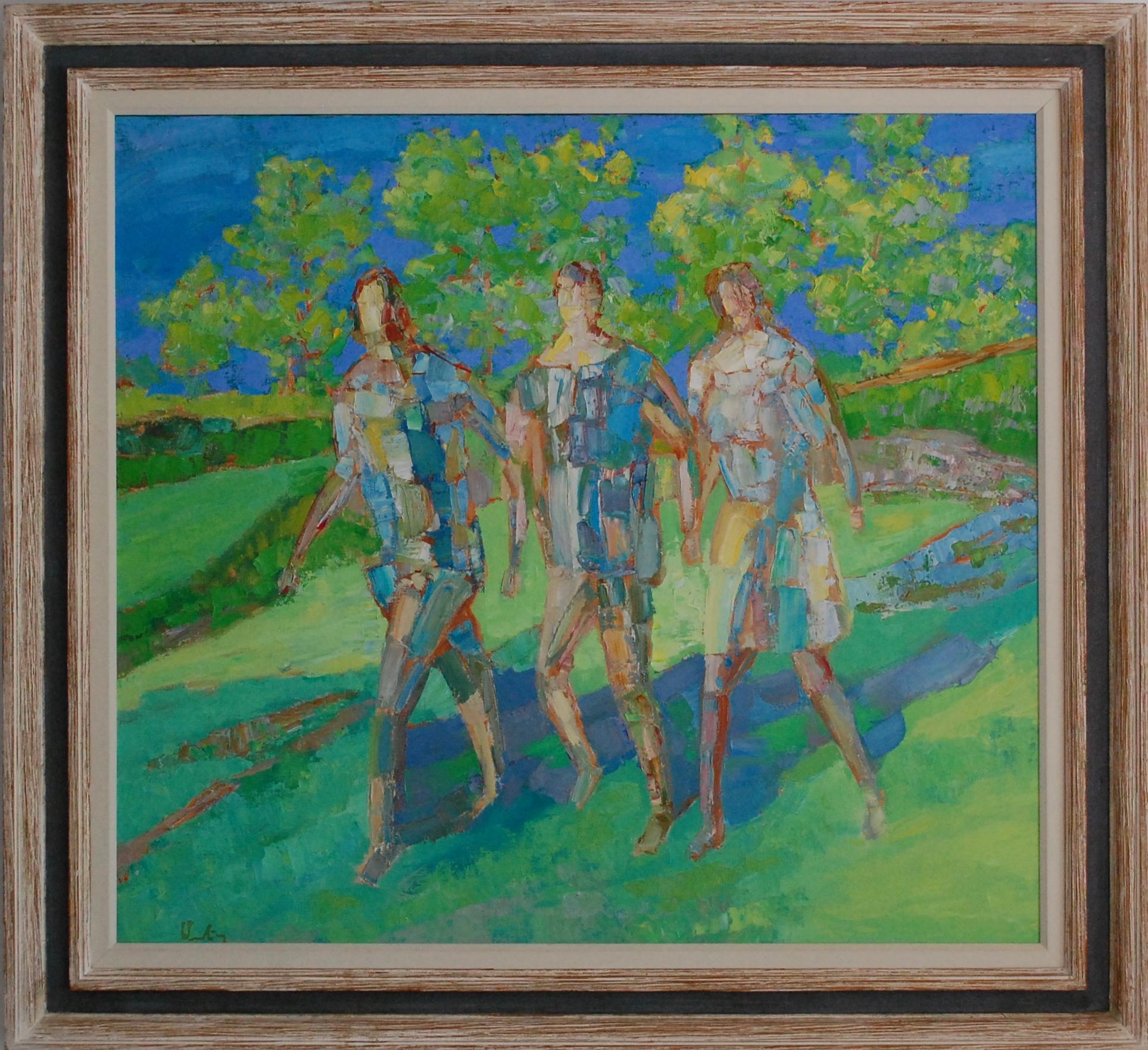Summer Stroll  - Expressionist Painting by Erwin Wending