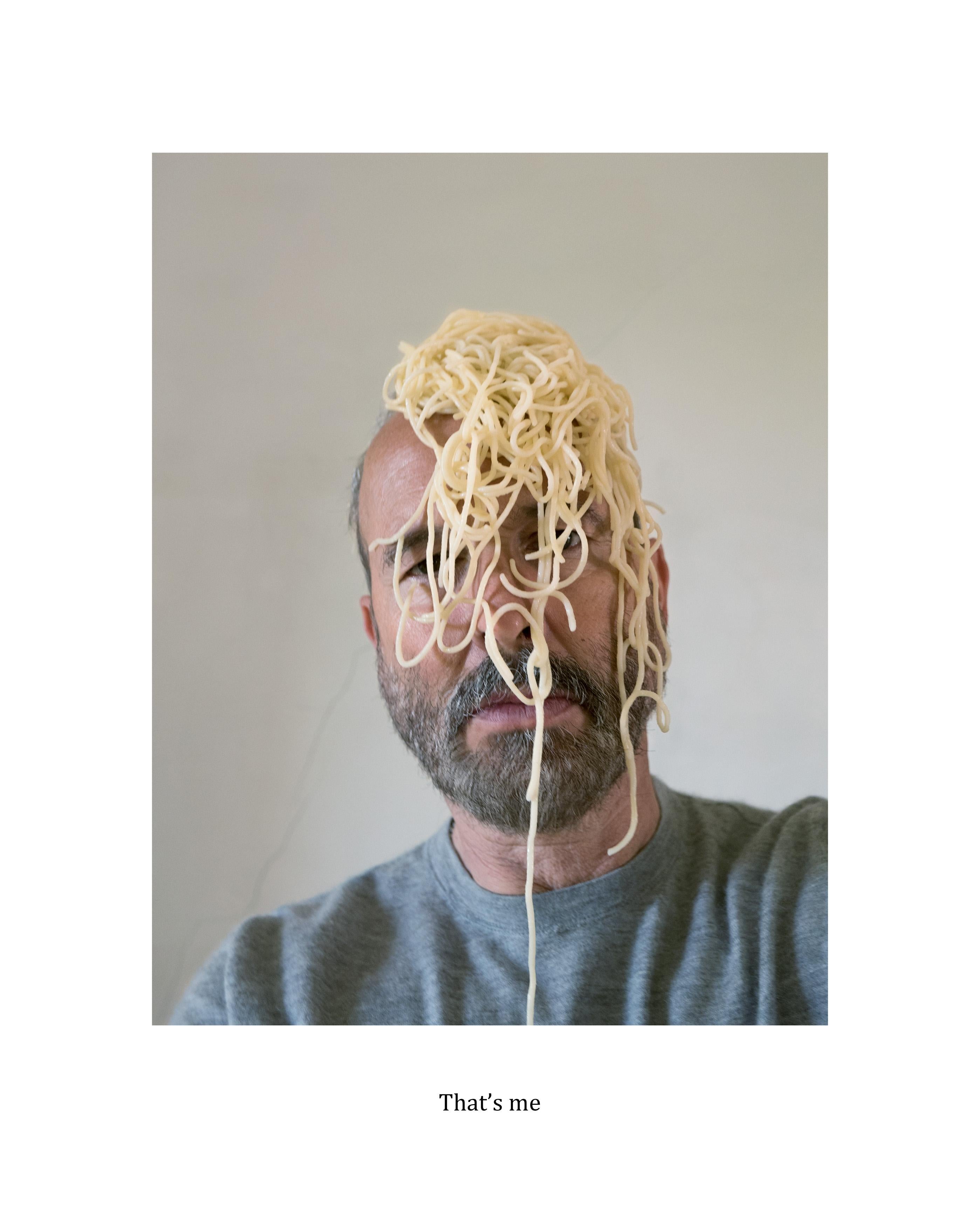 Erwin Wurm Portrait Photograph - Noodlesculpture (That's me)