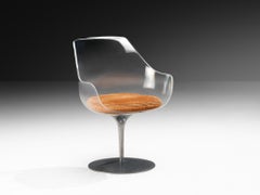 Erwine & Estelle Laverne for Formes Nouvelles 'Champagne' Swivel Chair Acrylic