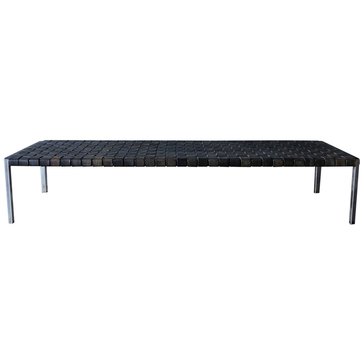 Erwine 
Estelle Laverne Leather 
Steel Bench, United States, c.1955