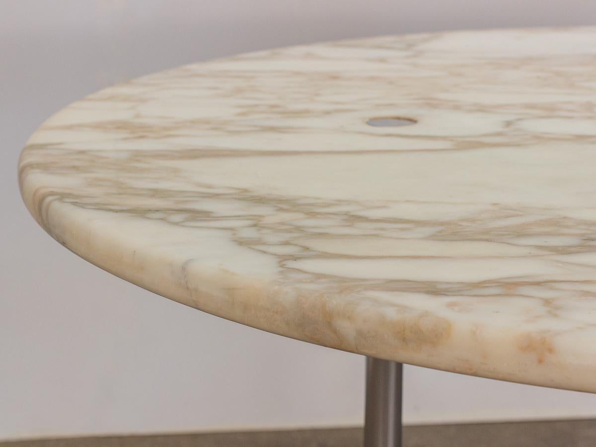 William Katavolos for Laverne International Marble Round Dining Table 4
