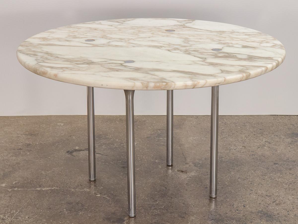 Mid-Century Modern William Katavolos for Laverne International Marble Round Dining Table