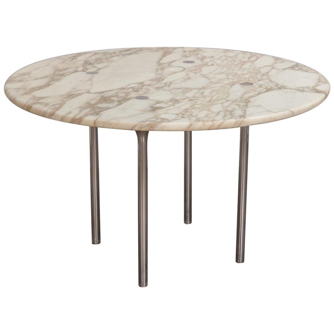 William Katavolos for Laverne International Marble Round Dining Table