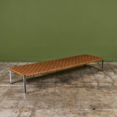 Erwine & Estelle Laverne Woven Leather Bench for Laverne