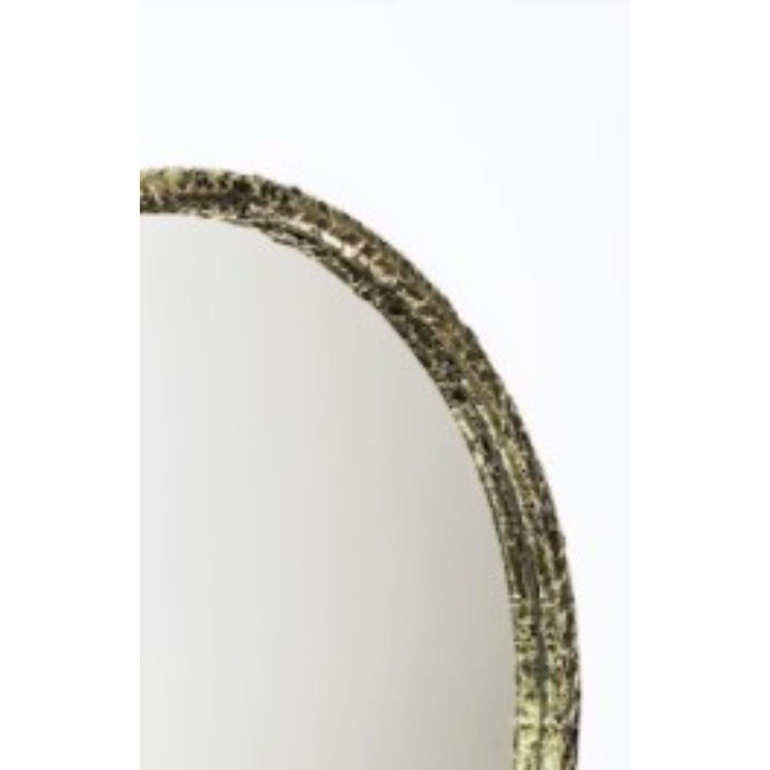 Post-Modern Eryn Brass Mirror by Samuel Costantini For Sale