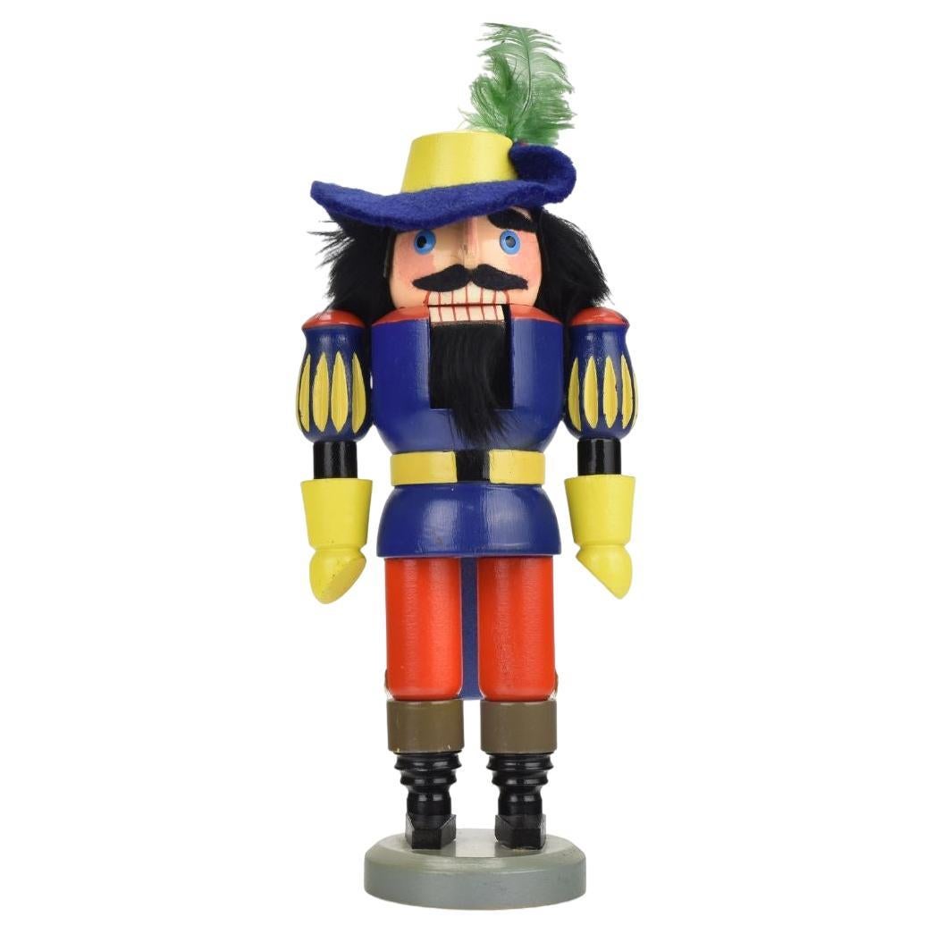 Erzgebirge Christmas Nutcracker Decoration Piece Germany Vintage 1970s For Sale